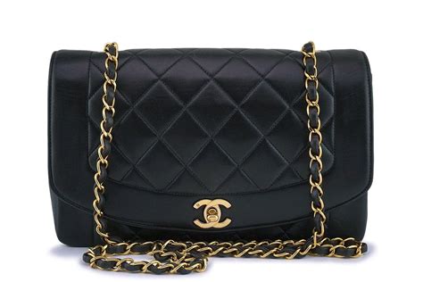 24k chanel|Chanel diana flap bag.